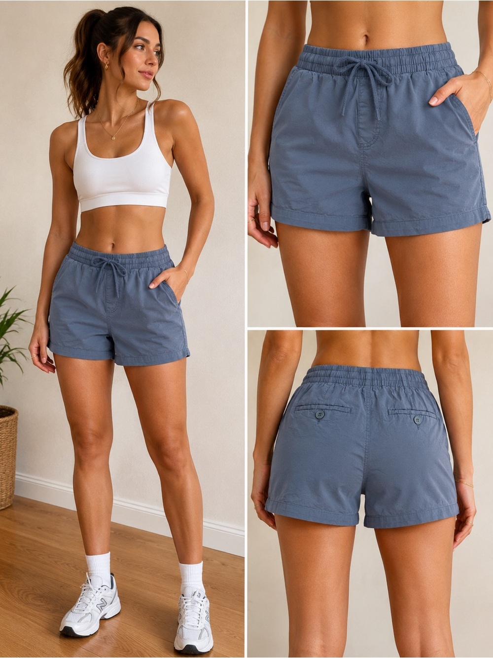 ☀️ Summer Sale ☀️ Ardene - Women’s Slate Blue Pull-On Sport Shorts
